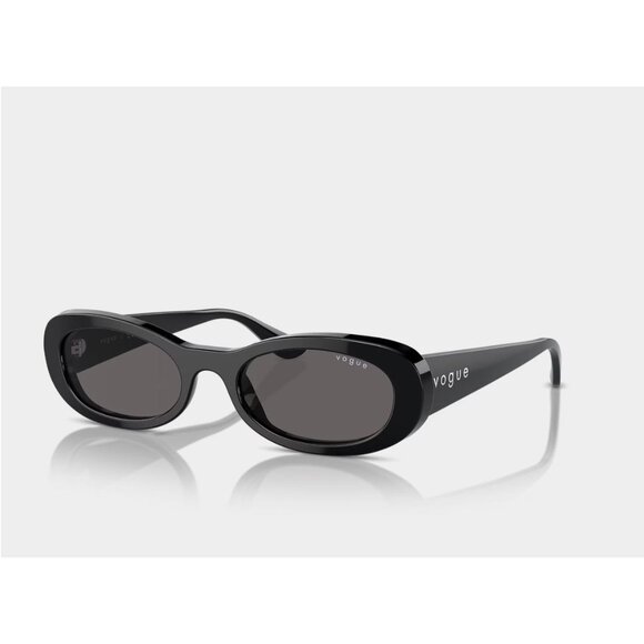 NWT Vogue Sunglasses VO5582S Black Smoke Oval Shape One Size - Picture 3 of 12